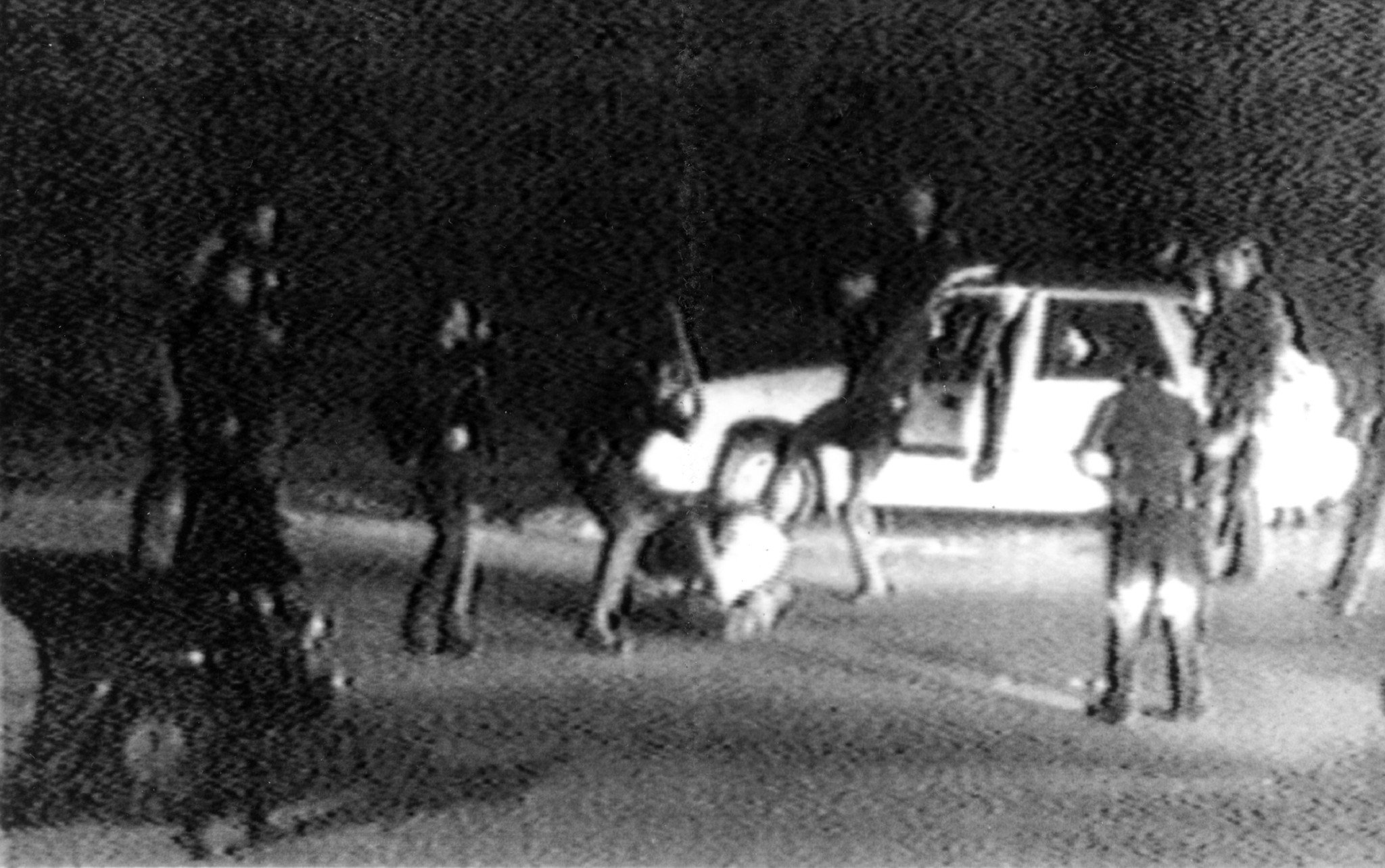 Rodney King siendo golpeado por policías